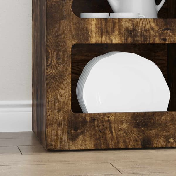 Sideboard Rökt ek 40 x 35 x 100,5 cm Konstruerat trä
