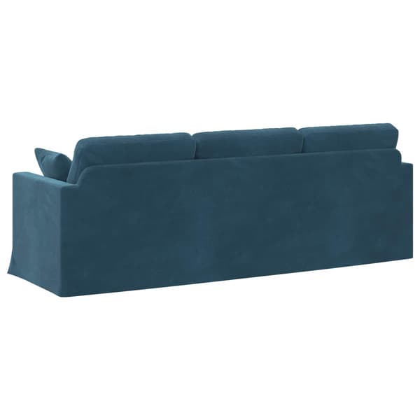 Soffa Blå 228 x 78 x 80 cm Sammet