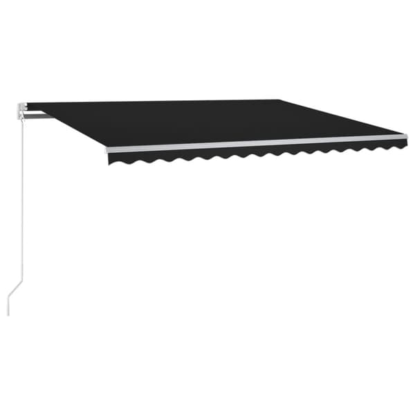 Automatisk markis med vindsensor & LED 300x250 cm antracit