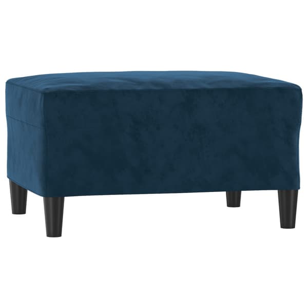 Fotpall Blå 70x55x41 cm sammet
