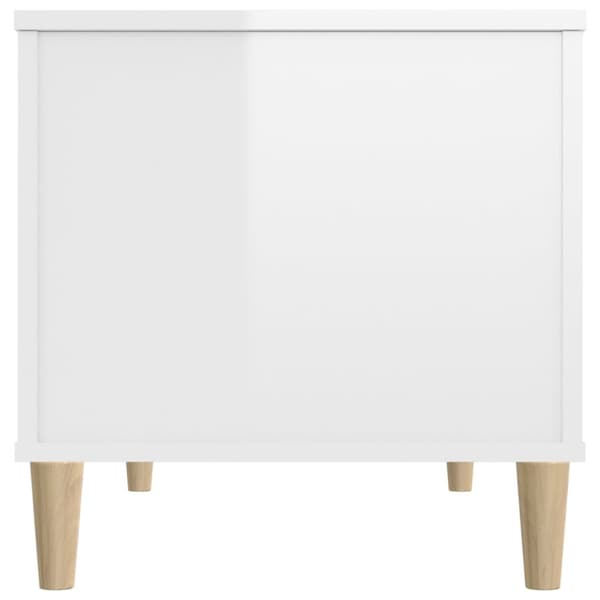 Soffbord vit högglans 90x44,5x45 cm konstruerat trä