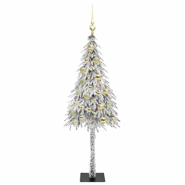 Julgran med 150 LED-lampor med stativ Vit 120 cm PE och Stål