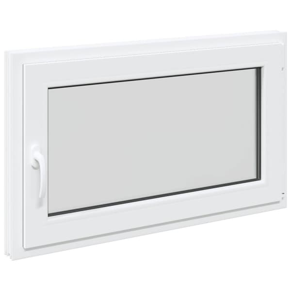 Källarfönster RISOR Vit 100 x 60 cm PVC och glas