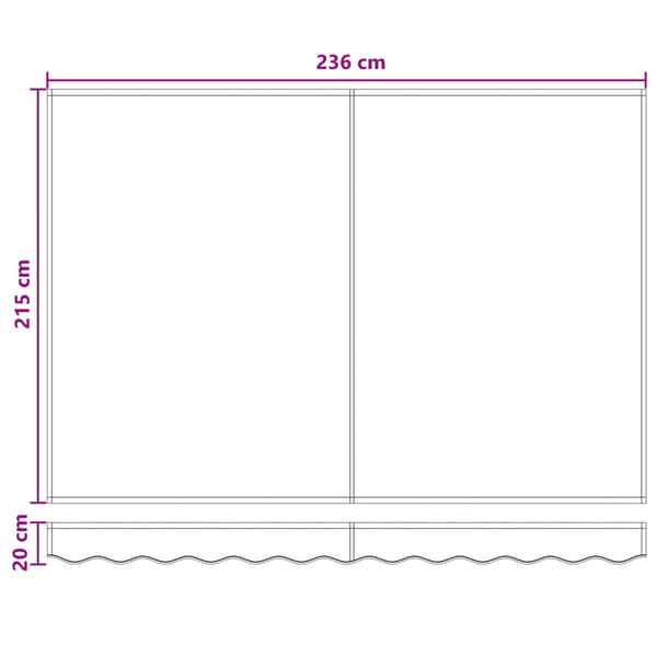 Elektrisk Retraktabel Markis Sand 2,5 x 2 m