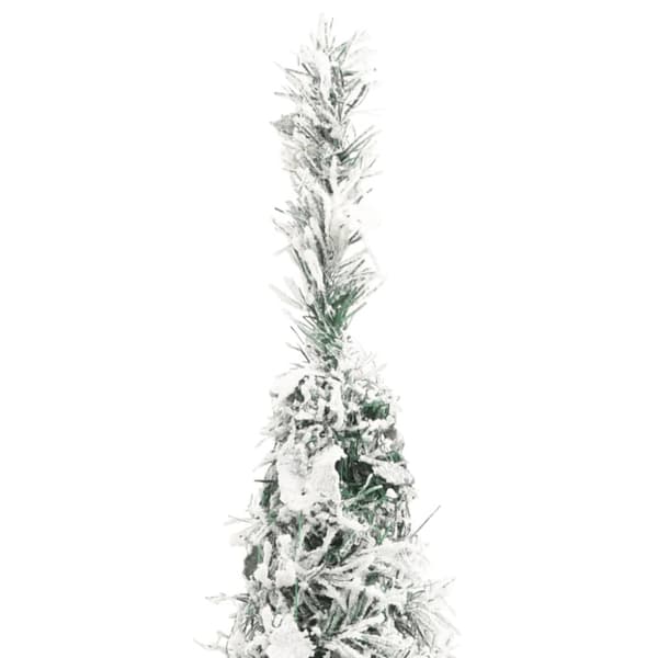 Plastgran pop-up med snö 50 LED 120 cm