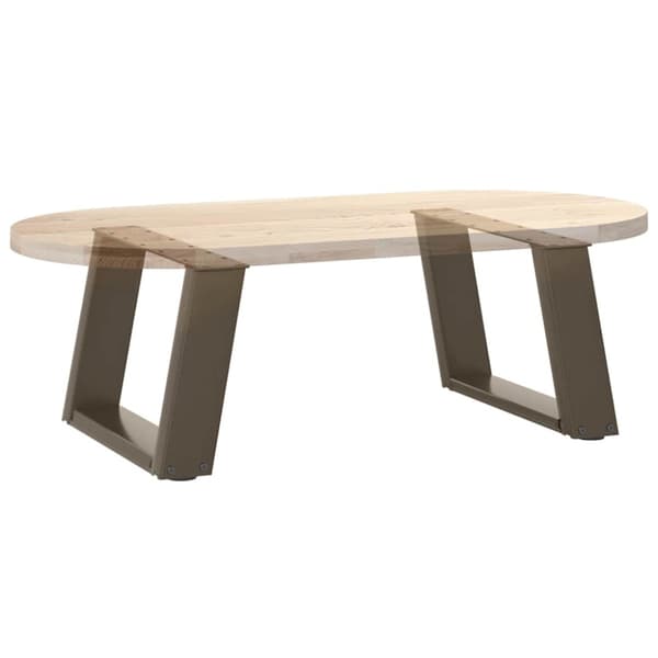 Soffbordsben U-formade 2 st naturstål 50x(30-31) cm stål
