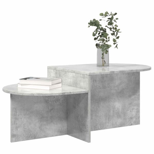 Kaffeebord Betonggrå 100 x 50 x 40 cm Konstruerat trä
