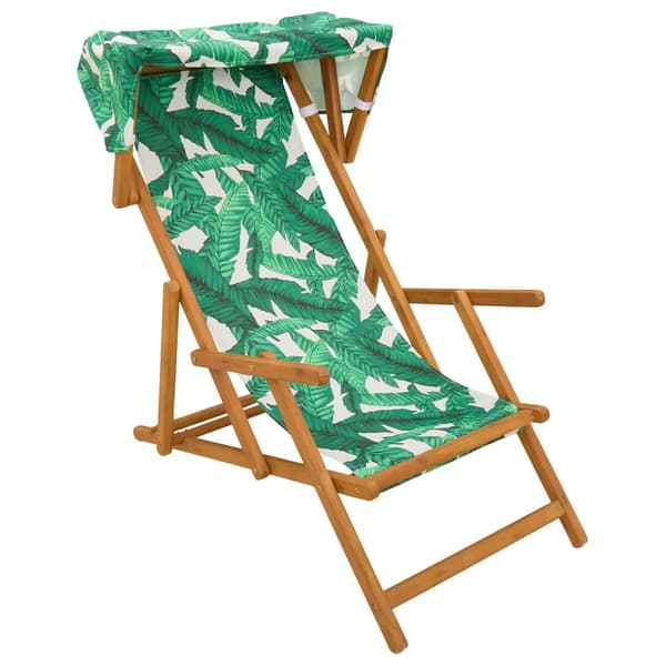Deck Chair 4 st 3 Position Massiv Eukalyptus Trä Bladmönster