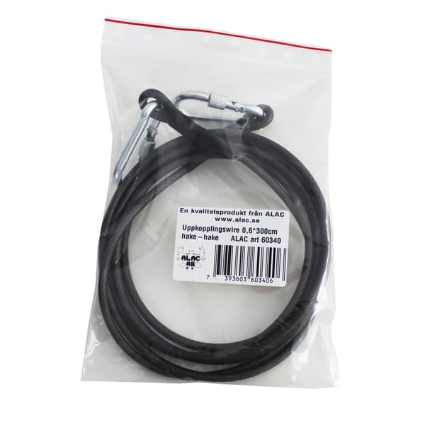 Rastwire m hakar plastklädd 3m/6mm