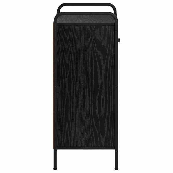 Sideboard Svart ek 97 x 33 x 81 cm Konstruerat trä