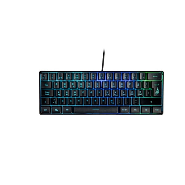 SUREFIRE - KingPin X1 60% Gaming RGB Keyboard QWERTY (Nor Svart