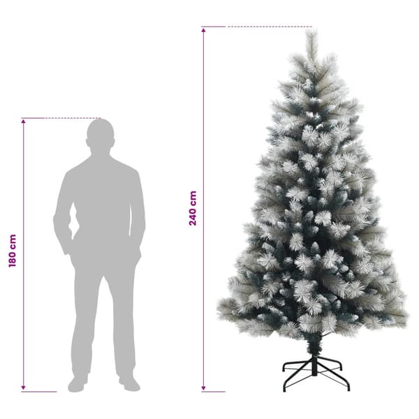 Plast Hingad Julgran 240 cm 300 LED-lampor Varmvit