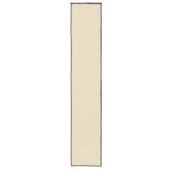 Skoskåp Grädde 60x30x166 cm tyg