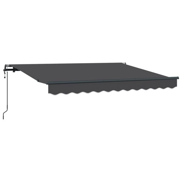 Utfällbar markis Antracit 300 x 200 cm tyg