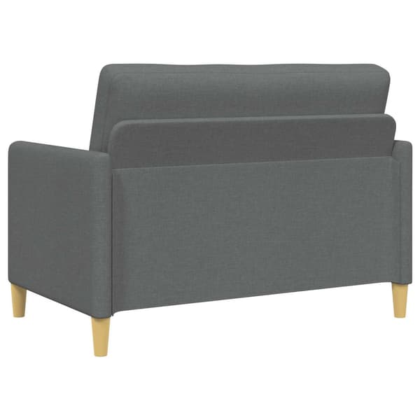 Soffgrupp med förvaring 2 pcs Mörkgrå Polyester
