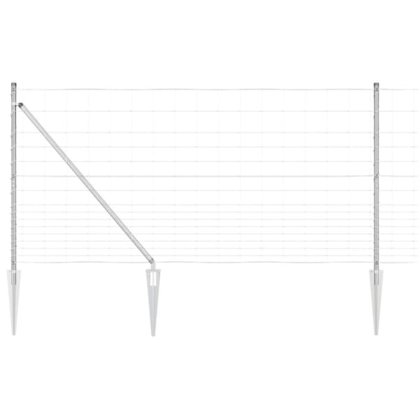 Stängselstolpe Galvaniserad 25 x 1,2 m Stål
