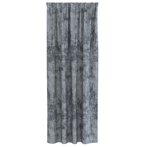 Sammetsgardiner 2 pcs Silvergrå 225 x 140 cm Sammet
