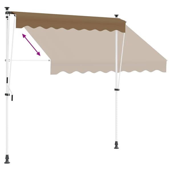 Manuell Utdragbar Markis Beige 350 cm