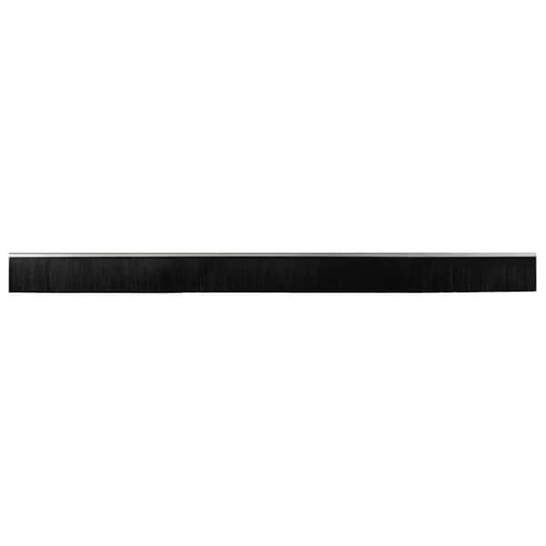 Självhäftande dörrborstlist 6 pcs Silver 100 cm
