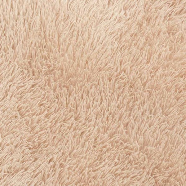 Ryamatta med lång lugg NAVARRA beige 200x200 cm polyester