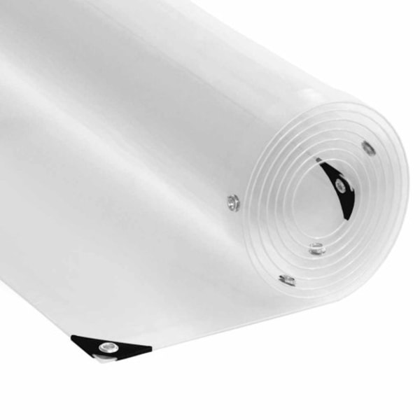 Klar presenning med öljetter 5x5 m PVC