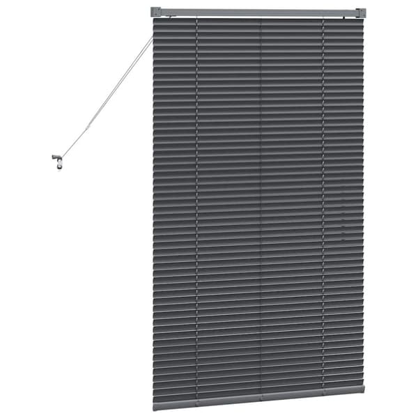 Persienner Mörkgrå 130 x 70 cm Aluminium