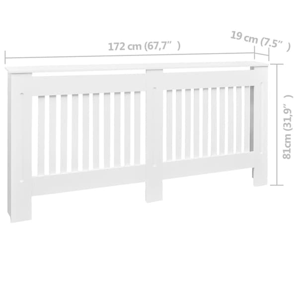 Elementskydd vit konstruerat trä 172 cm