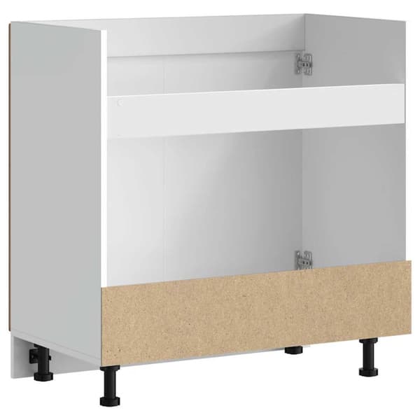 Diskbänk underskåp högglans vit 80x46x81,5 cm konstruerat trä