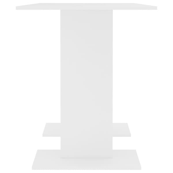 Matbord vit 110x60x75 cm konstruerat trä