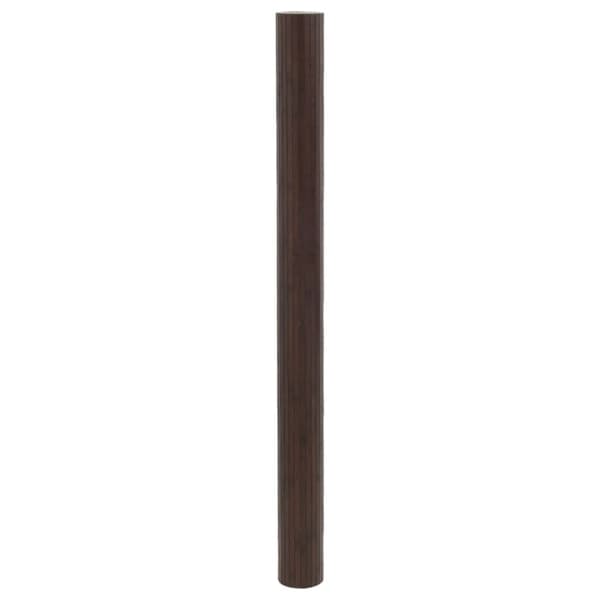 Rumsavdelare mörkbrun bredd 400 cm höjd 165 cm bambu