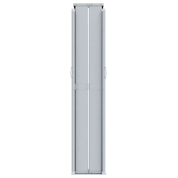 Infällbar sidomarkis röd 200x1200 cm