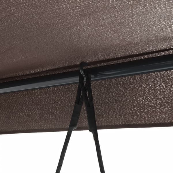 Hammock med tak kaffebrun stål
