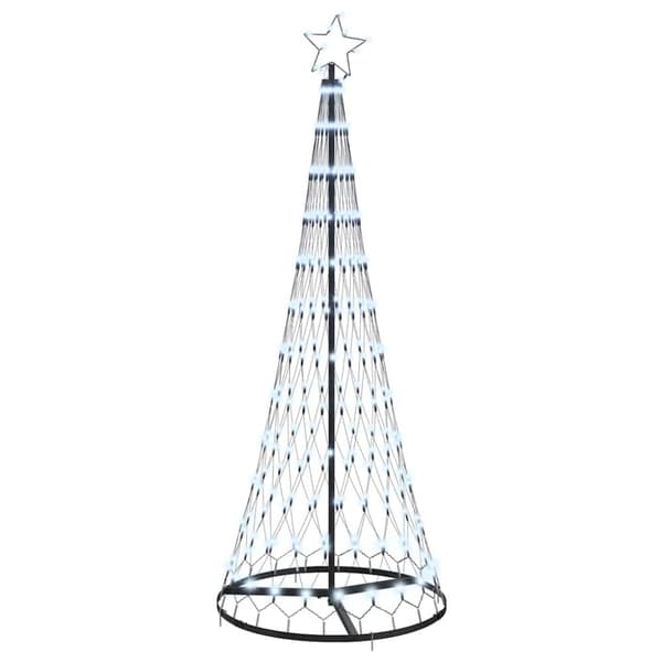 LED Julgran Kall Vit 184,5 cm Metall