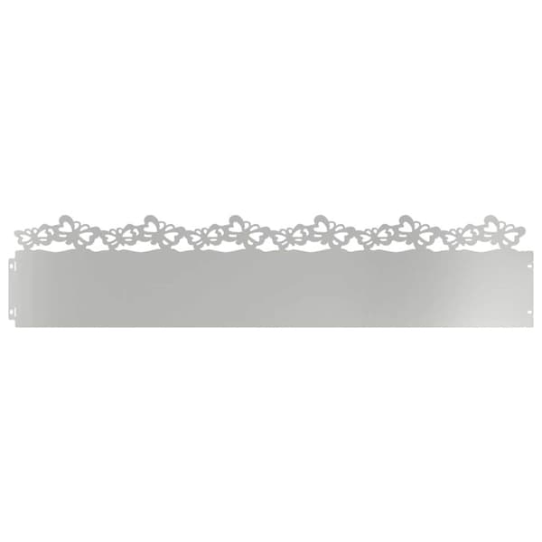 Gräskanter 10 pcs Silver 103 x 0,05 x 22 cm Galvaniserat Stål