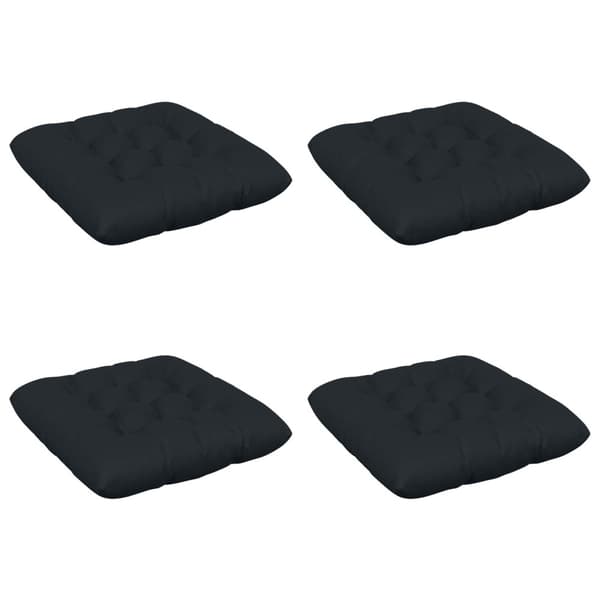 Sittkuddar VIANEN 4 st 100% Polyester Mörkblå 50 x 50 x 12 cm