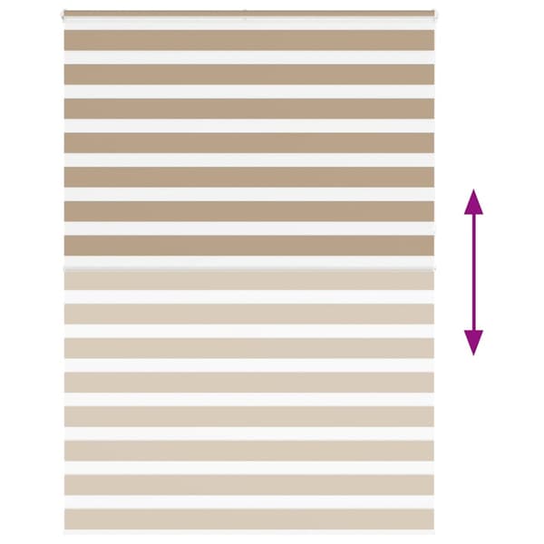 Rullgardin zebra 160x230 cm tyg bredd 155,9 cm polyester
