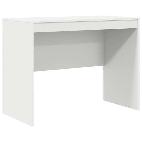 Skrivbord med låda 2 pcs Vit