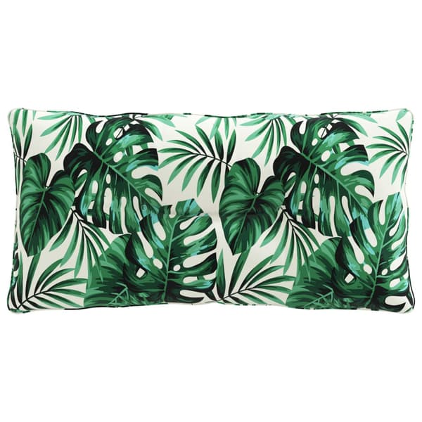 Ryggkudde PUTTEN 100% Polyester Bladmönster 70 x 40 x 10 cm