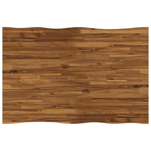 110 x 55 x 75 cm Massivt Akaciaträ Naturlig och Kaffe