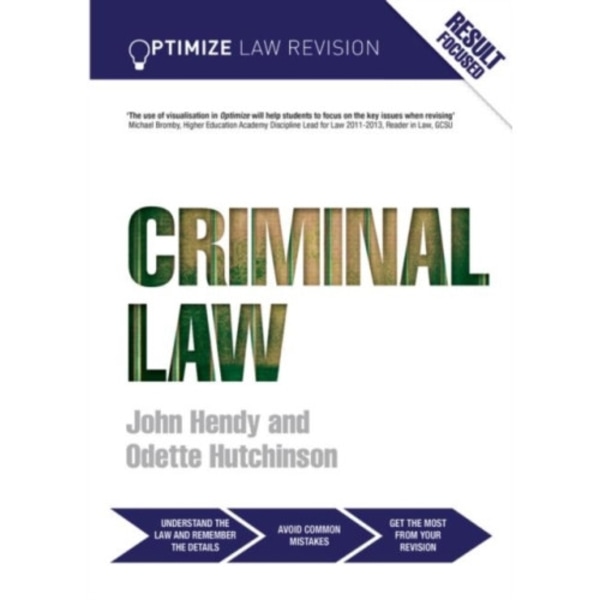 Optimize Criminal Law (häftad, eng)