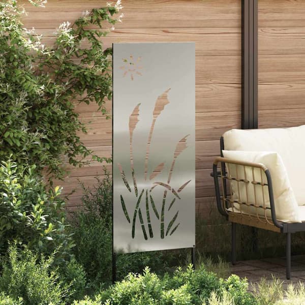 Trädgårds integritetsskärm Silver 50 x 140 cm Galvaniserat stål
