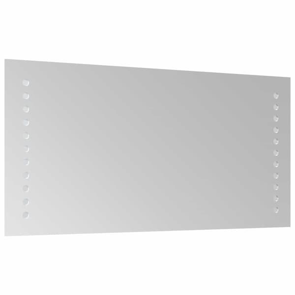 LED Badrumsspegel Transparent 40 x 20 cm härdat glas