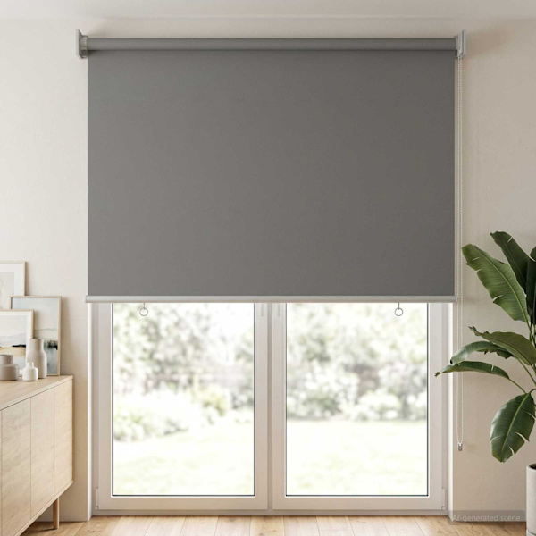 Rullgardin UV-skydd Ljusgrå 80 x 230 cm Polyester