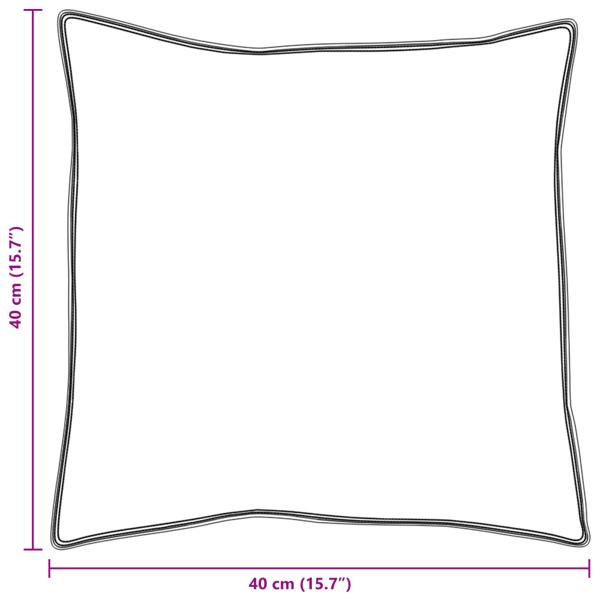 Kudde med kudde 2 pcs Vit 40 x 40 cm Fjäder