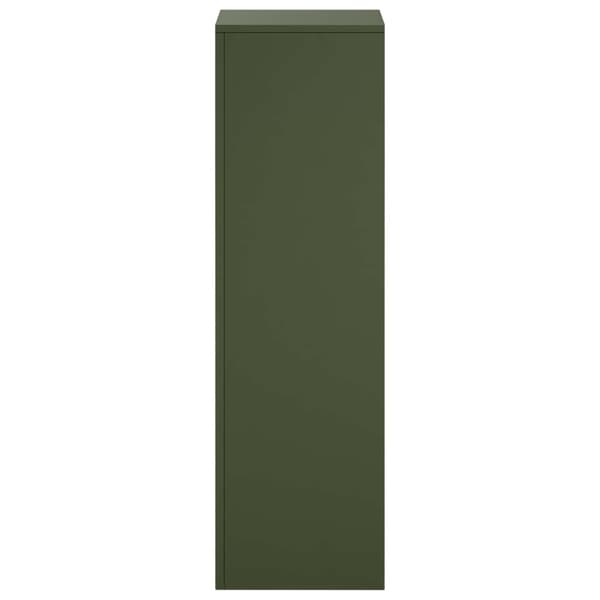 Växtställ 2 pcs Olivgrön 30 x 30 x 100 cm Stål