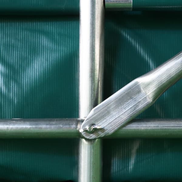 Garagetält PVC 1,6x2,4 m grön