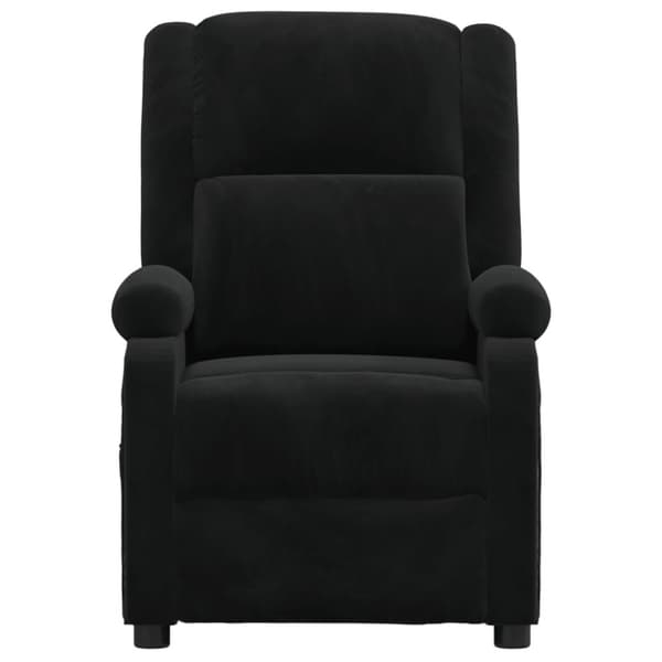 Reclinerfåtölj svart sammet