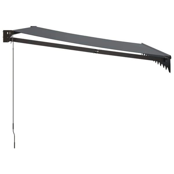 Markis infällbar antracit 3x2,5 m tyg&aluminium