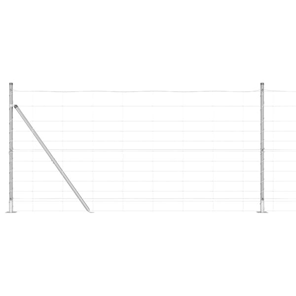 Stängselstolpe Galvaniserad 50 x 1,2 m Stål