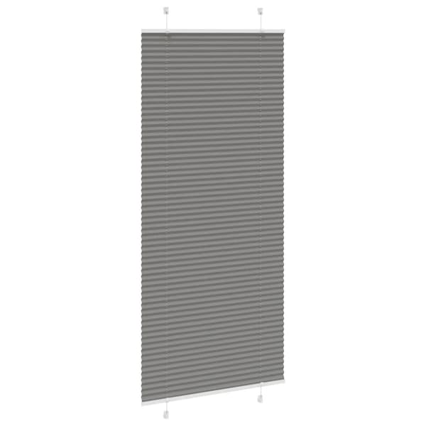 Plisserad persienn antracit 90x200cm tyg bredd 89,4cm polyester